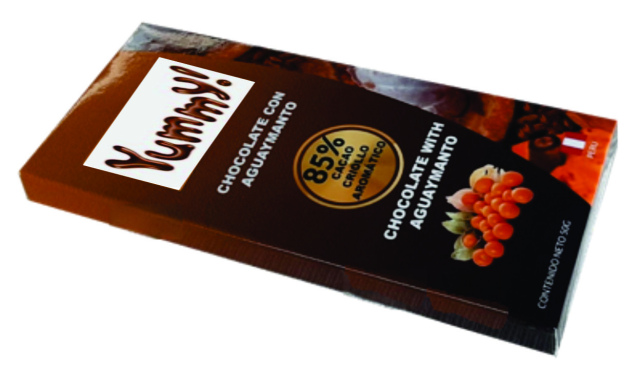 Chocolate Cacao 85% Cacao con Aguaymanto 50gr