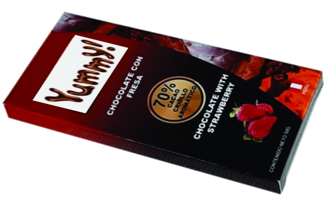 Delicioso Chocolate 70% Cacao & Fresa 50gr