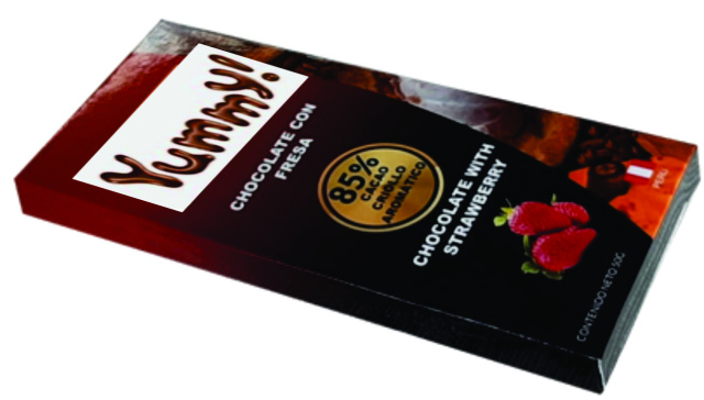 Delicioso Chocolate 85% Cacao & Fresa 50gr